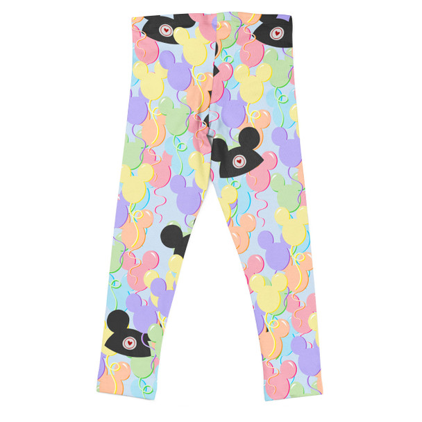 Girls' Leggings - Pastel Mickey Ears Balloons Disney Inspired