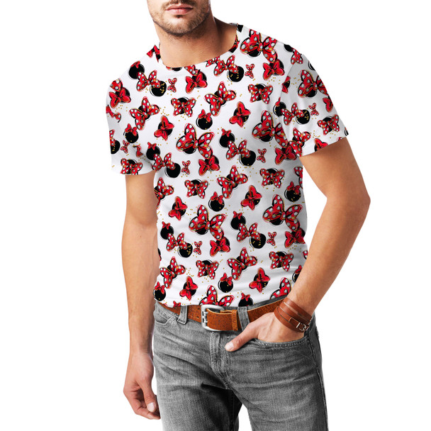 Men's Cotton Blend T-Shirt - Minnie Bows and Mouse Ears