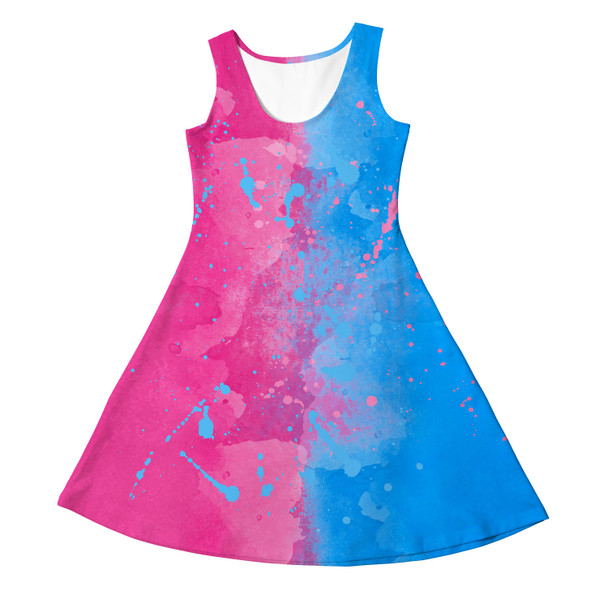 Girls Sleeveless Dress - Pink or Blue Sleeping Beauty Inspired