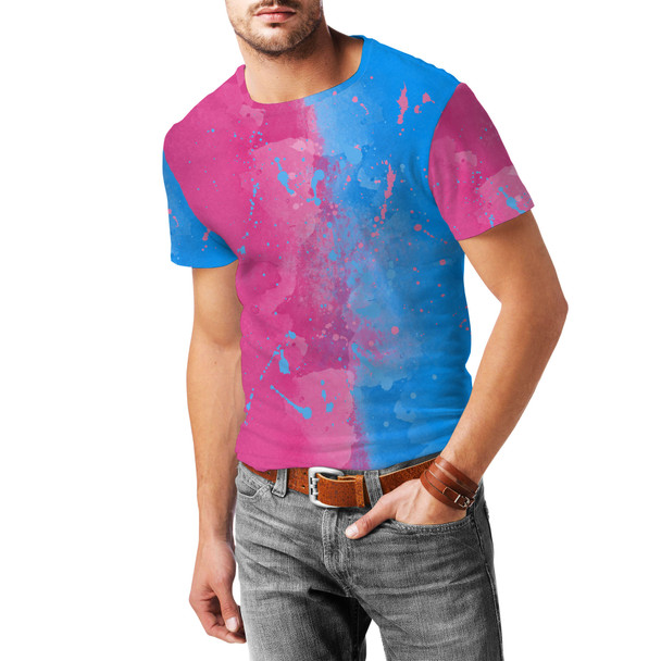 Men's Cotton Blend T-Shirt - Pink or Blue Sleeping Beauty Inspired