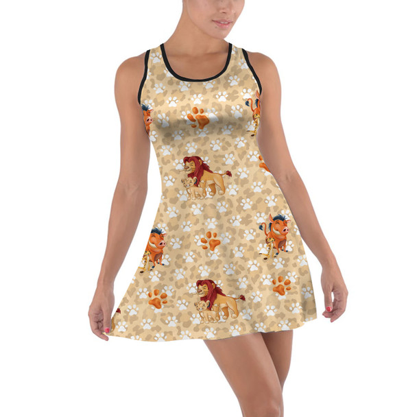 Cotton Racerback Dress - Hakuna Matata Lion King Inspired