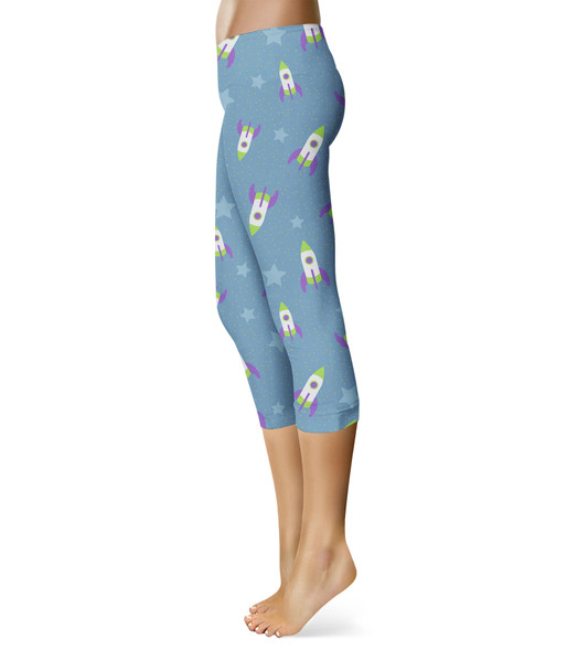 Sport Capri Leggings - Buzz Lightyear Space Ships