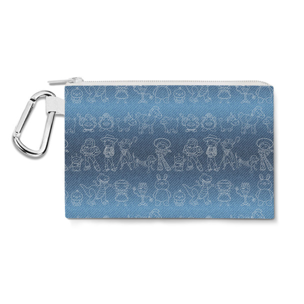 Canvas Zip Pouch - Toy Story Line Drawings