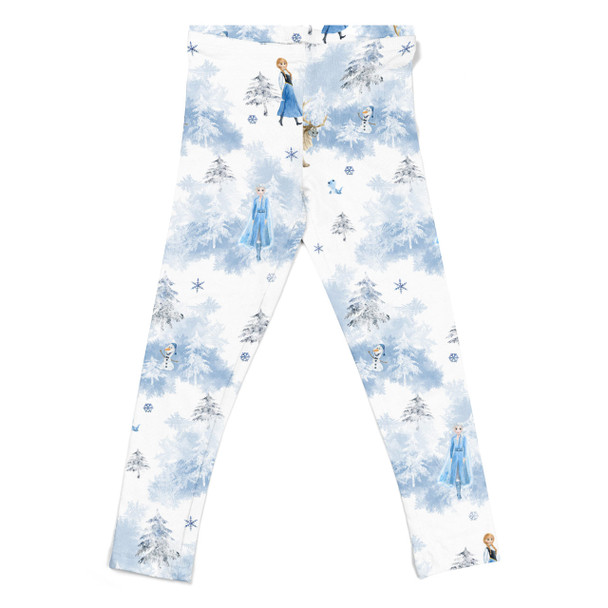 Girls' Leggings - Winter Landscape Frozen Inspired