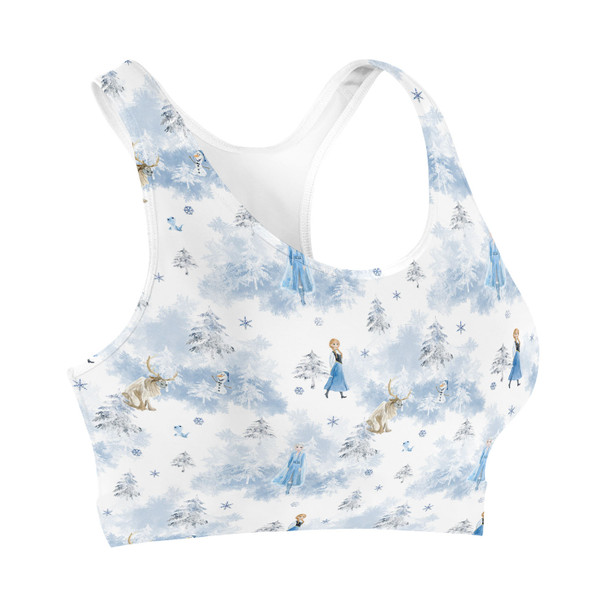 Sports Bra - Winter Landscape Frozen Inspired