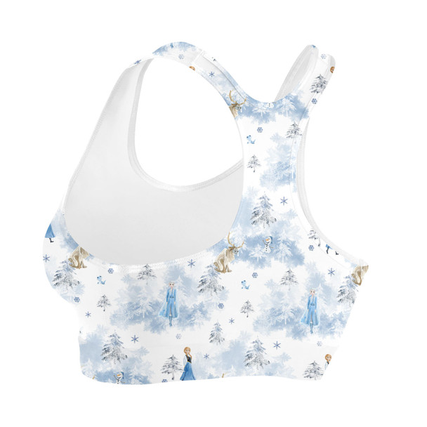 Sports Bra - Winter Landscape Frozen Inspired