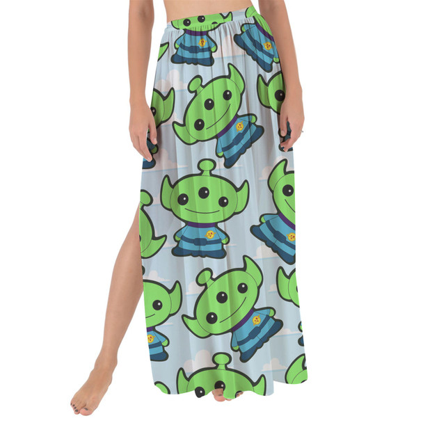 Maxi Sarong Skirt - Little Green Aliens Toy Story Inspired