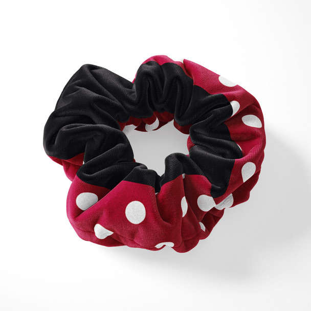 Velvet Scrunchie - Minnie Rock The Dots