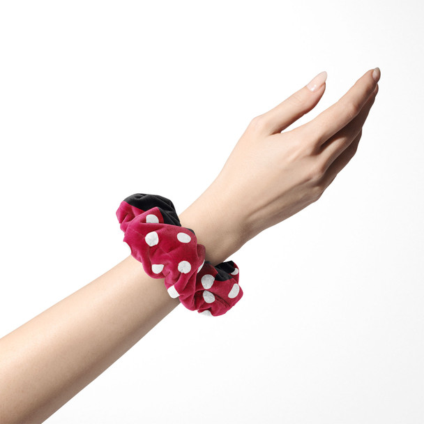 Velvet Scrunchie - Minnie Rock The Dots