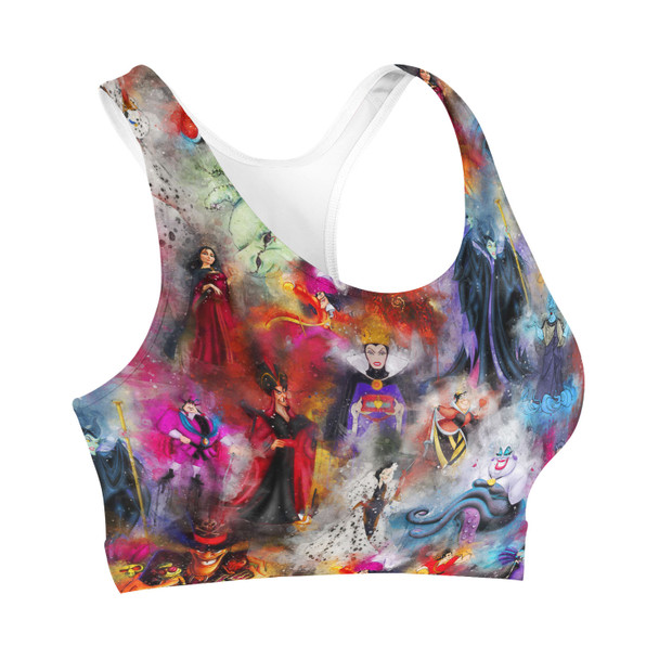 Sports Bra - Watercolor Villains