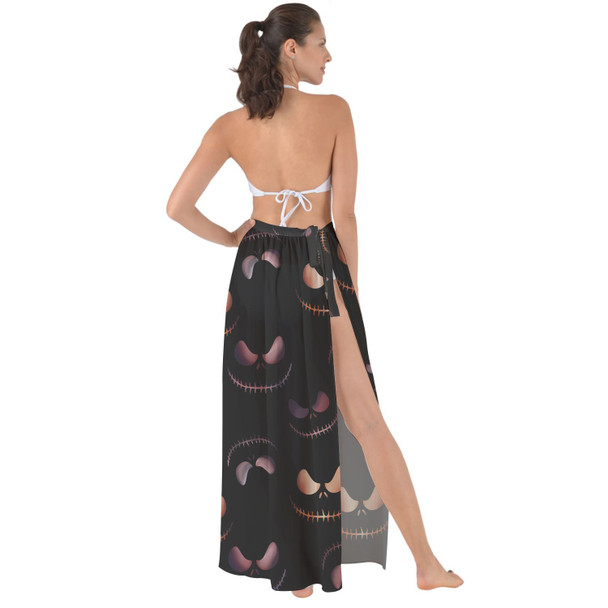 Maxi Sarong Skirt - Pumpkin King Halloween Inspired