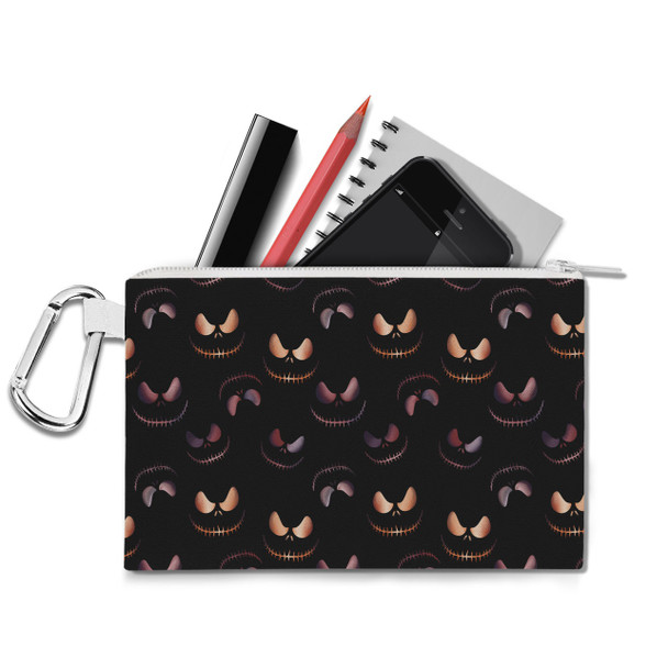 Canvas Zip Pouch - Pumpkin King Halloween Inspired