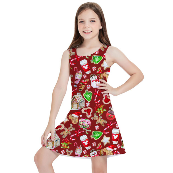 Girls Sleeveless Dress - Disney Christmas Snack Goals