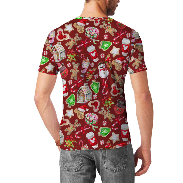 Men's Cotton Blend T-Shirt - Disney Christmas Snack Goals