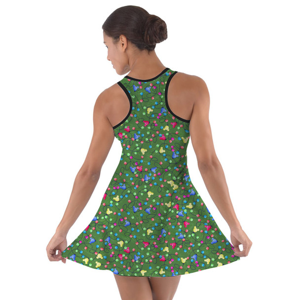 Cotton Racerback Dress - Mouse Ears Christmas Lights