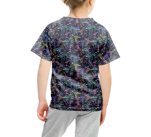 Youth Cotton Blend T-Shirt - Fireworks
