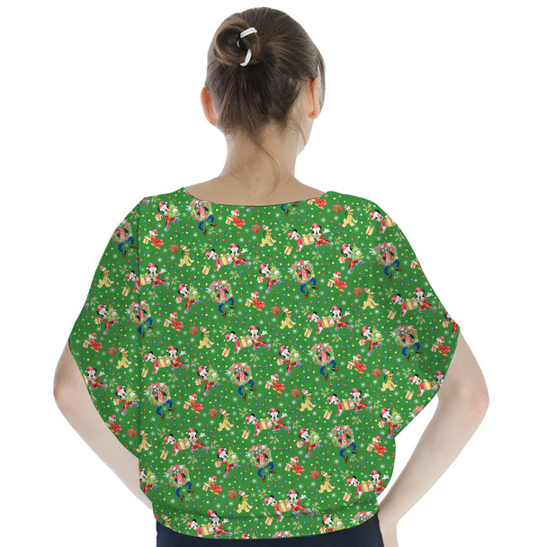 Batwing Chiffon Top - Mickey & Friends Celebrate Christmas