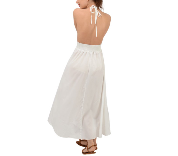 Backless Beach Maxi Dress