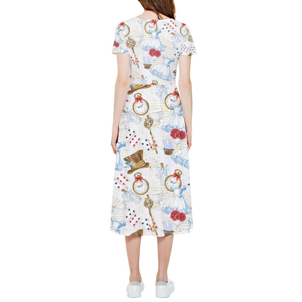 High Low Midi Dress - Wonderland Icons