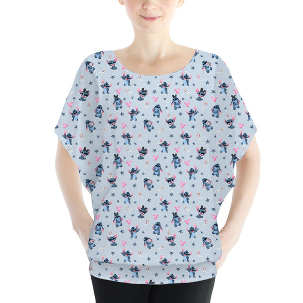 Batwing Chiffon Top - Happy Stitch