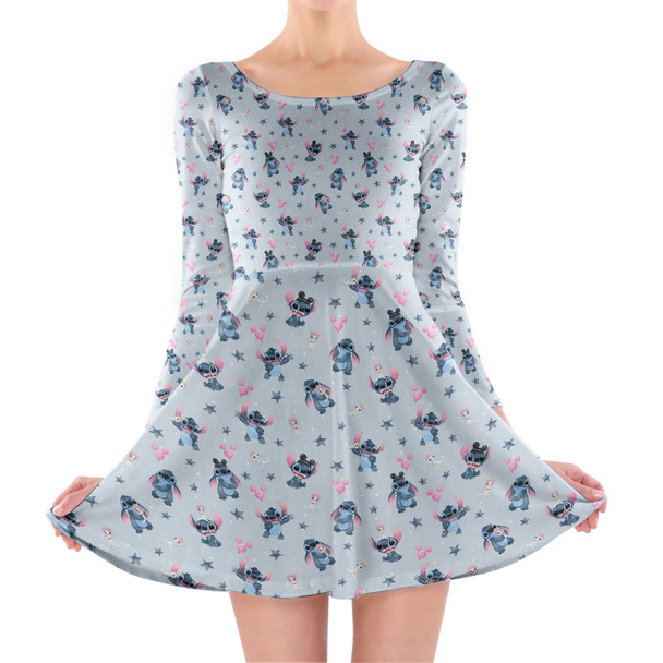 Longsleeve Skater Dress - Happy Stitch