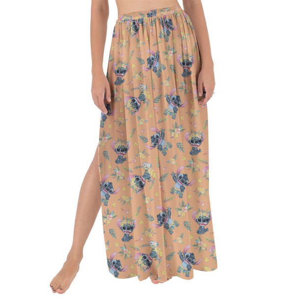 Maxi Sarong Skirt - Tropical Stitch