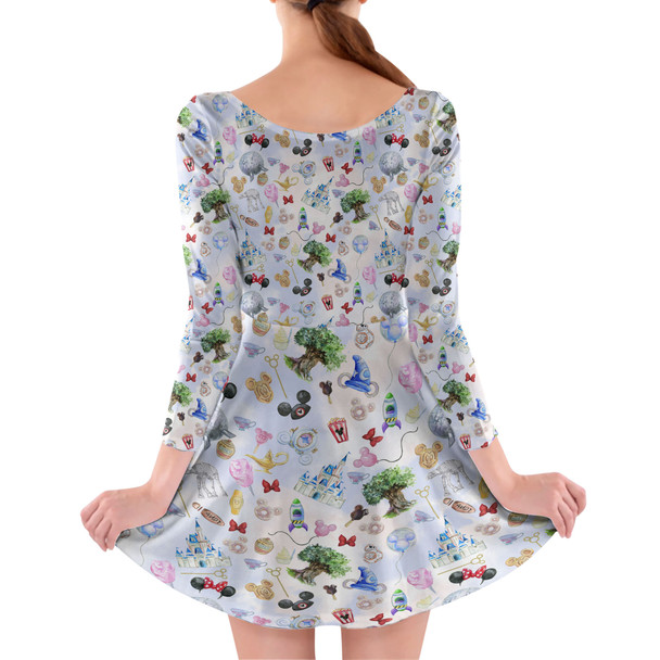 Longsleeve Skater Dress - WDW Park Hopper