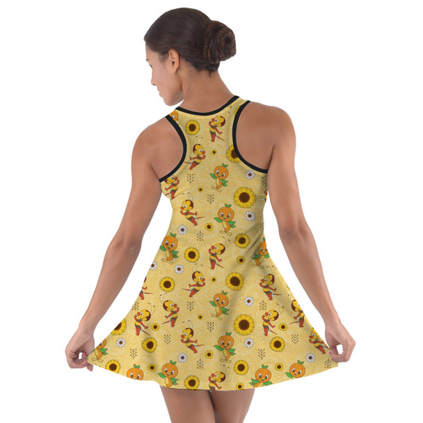 Cotton Racerback Dress - Spike The Bee and Orange Bird