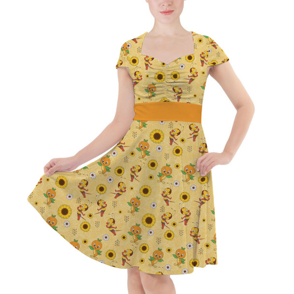 Sweetheart Midi Dress - Spike The Bee and Orange Bird