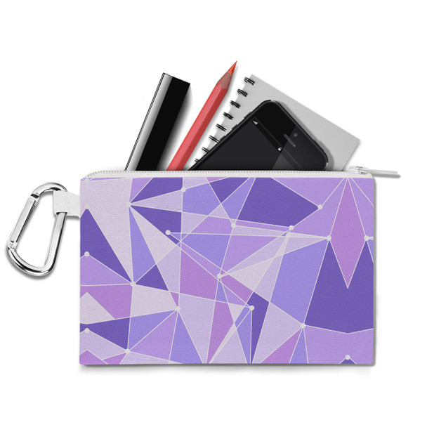 Canvas Zip Pouch - The Purple Wall