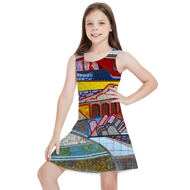 Girls Sleeveless Dress - The Mosaic Wall