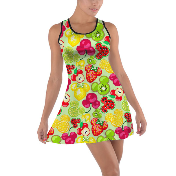 Cotton Racerback Dress - Mickey's Fruit Fiesta