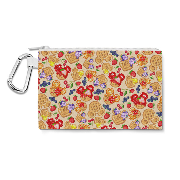 Canvas Zip Pouch - Magical Breakfast Waffles