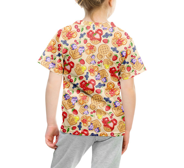 Youth Cotton Blend T-Shirt - Magical Breakfast Waffles