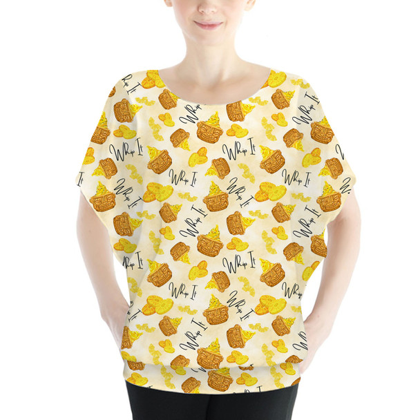 Batwing Chiffon Top - Dole Whip It!