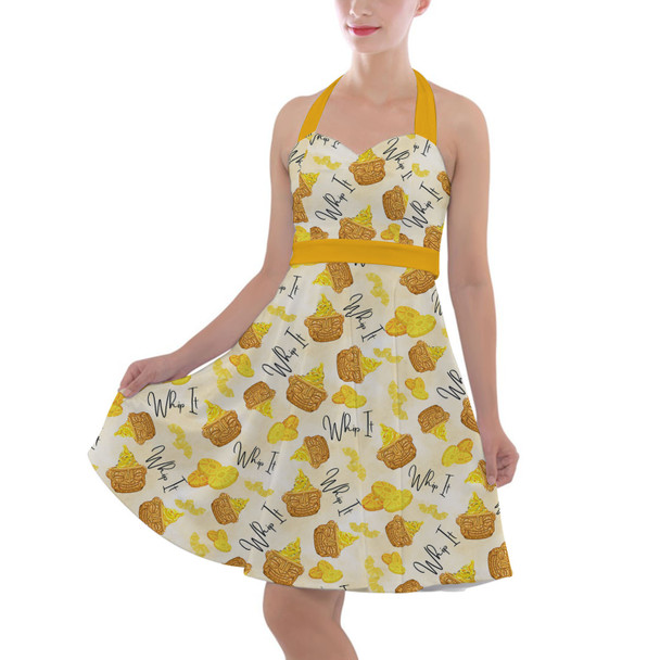 Halter Vintage Style Dress - Dole Whip It!