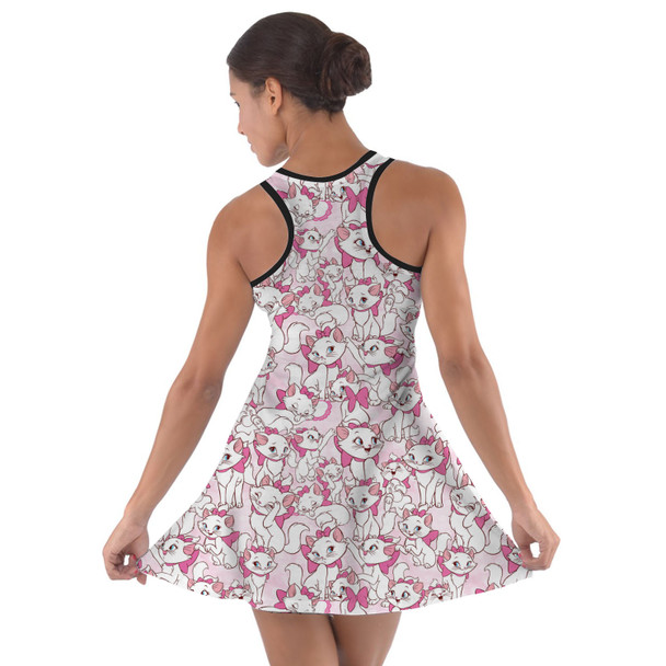 Cotton Racerback Dress - Marie with her Pink Bow