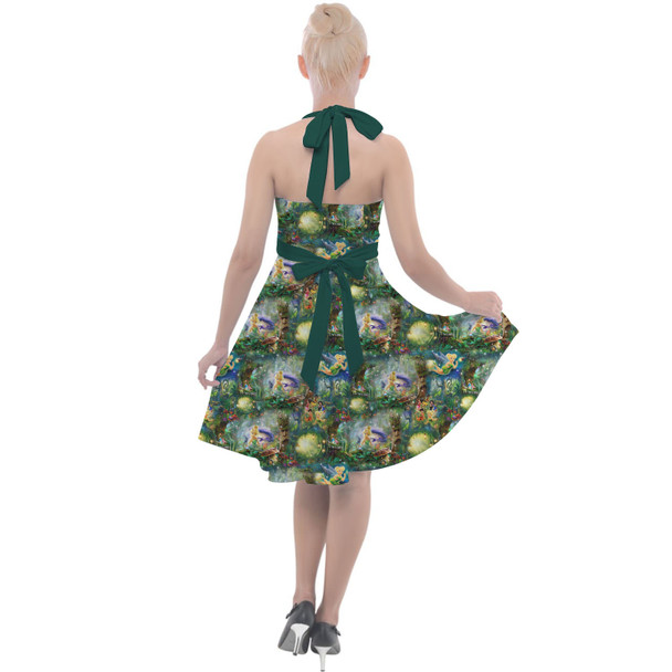 Halter Vintage Style Dress - Tinkerbell in Pixie Hollow