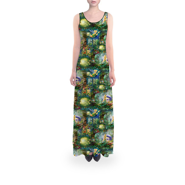 Flared Maxi Dress - Tinkerbell in Pixie Hollow