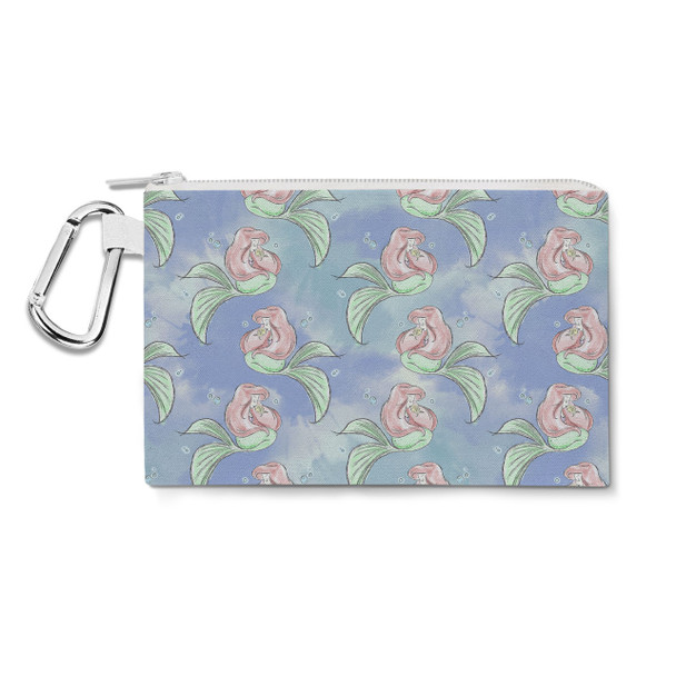 Canvas Zip Pouch - Sketch of Ariel