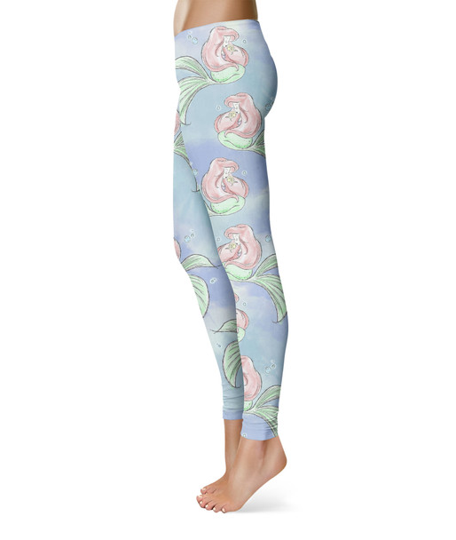 Sport Leggings - Sketch of Ariel