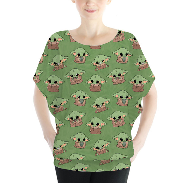 Batwing Chiffon Top - The Child Catching Frogs