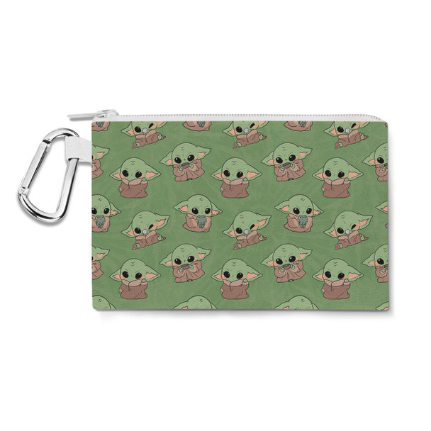 Canvas Zip Pouch - The Child Catching Frogs