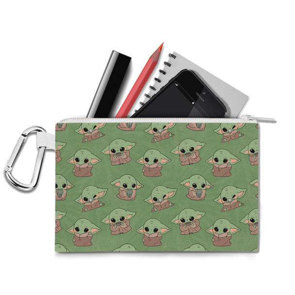 Canvas Zip Pouch - The Child Catching Frogs