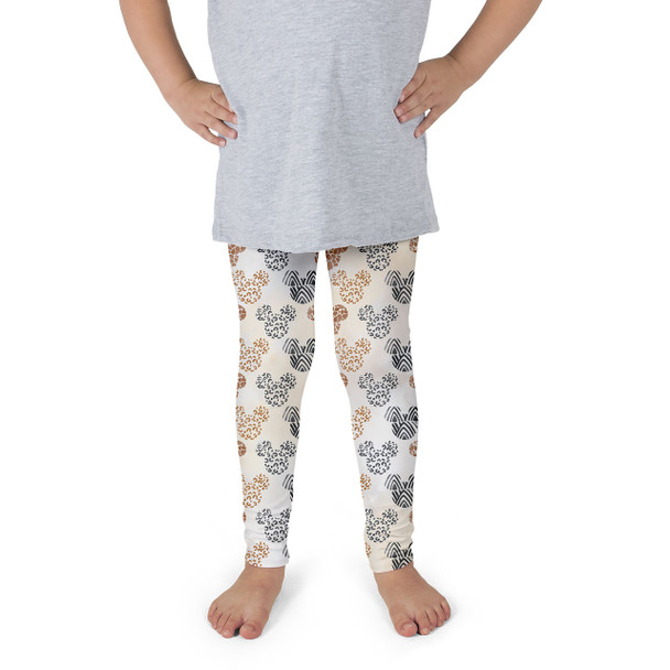 Girls' Leggings - Safari Mickey Ears