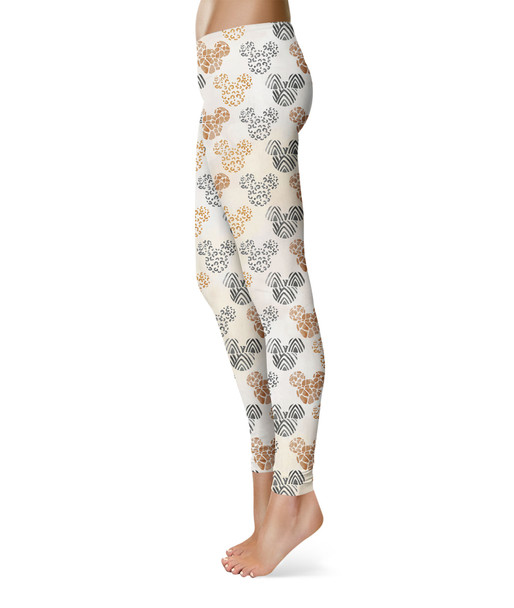 Sport Leggings - Safari Mickey Ears