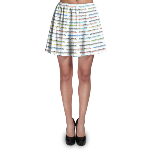 Skater Skirt - Disney Monorail Rainbow