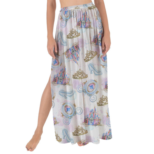 Maxi Sarong Skirt - Watercolor Cinderella