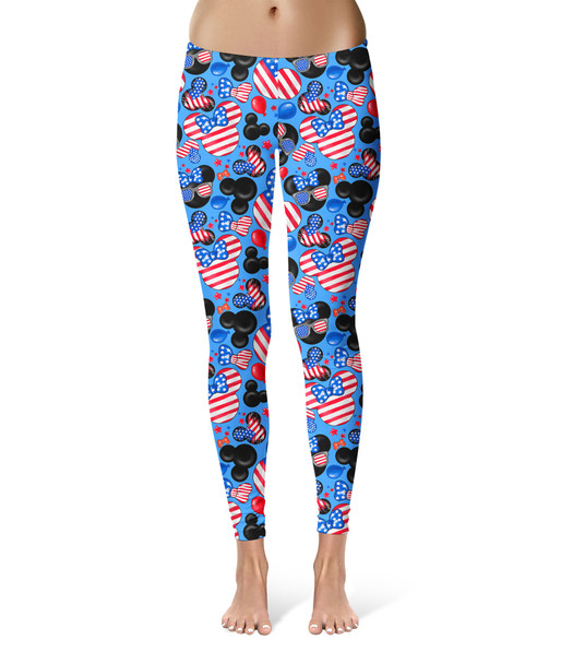 Sport Leggings - Mickey's Fourth of July