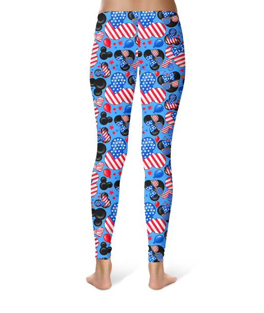 Sport Leggings - Mickey's Fourth of July